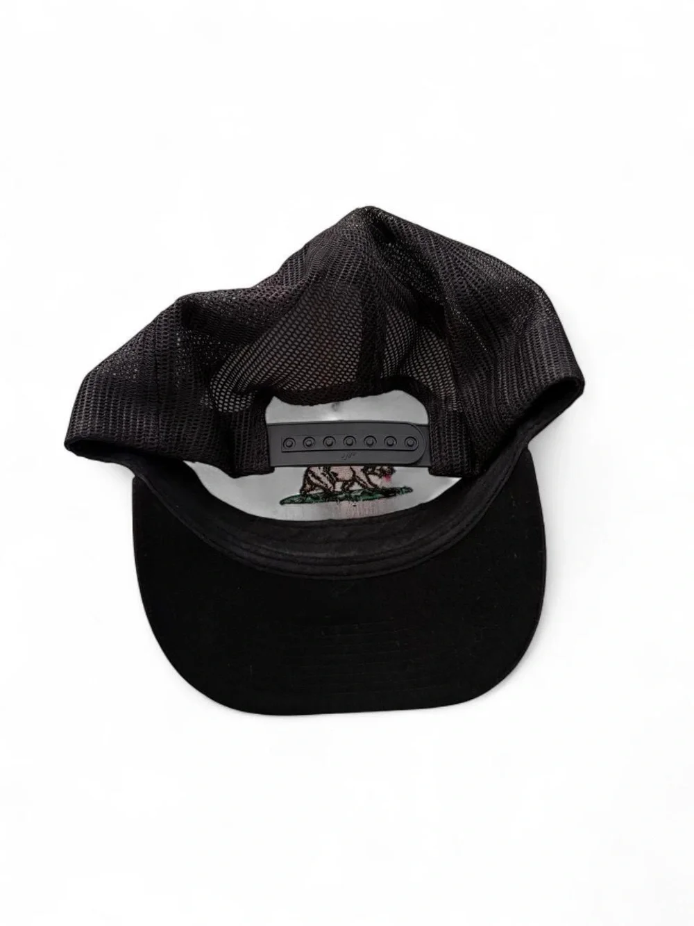 California Republic Black Baseball Cap - California Republic Logo